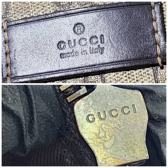 Authentic GUCCI GG Coated Canvas Medium Tote Bag Beige/Brown - Picture 15 of 16